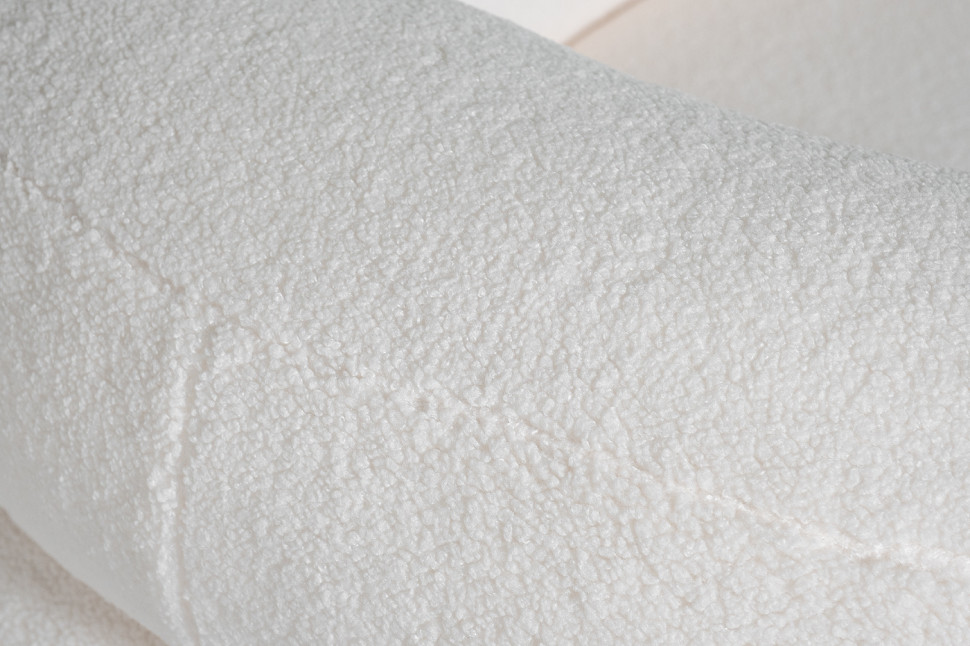 Диван Amelia трехместный белый искусственный мех