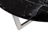 Стол журнальный Nero черный/хром