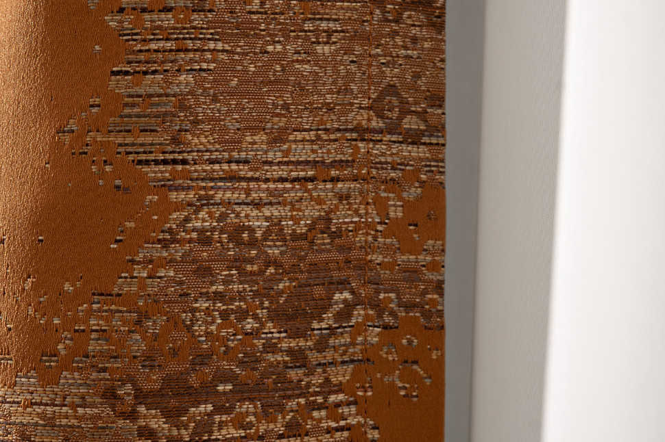 Портьера Bromley 275х260см оранжевая