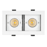 Встраиваемый светодиодный светильник Arlight CL-Kardan-S180x102-2x9W White 024128 Встраиваемый светодиодный светильник Arlight CL-Kardan-S180x102-2x9W White 024128