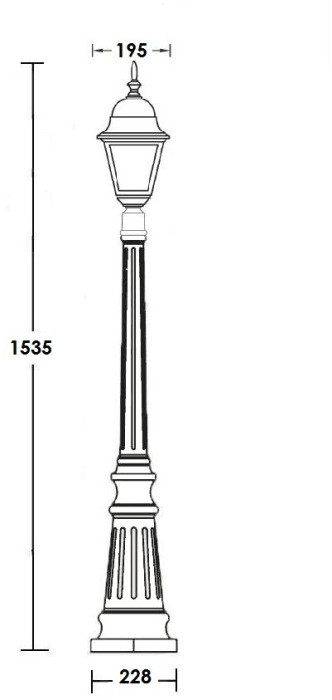 Наземный фонарь  79911M Bl Oasis Light