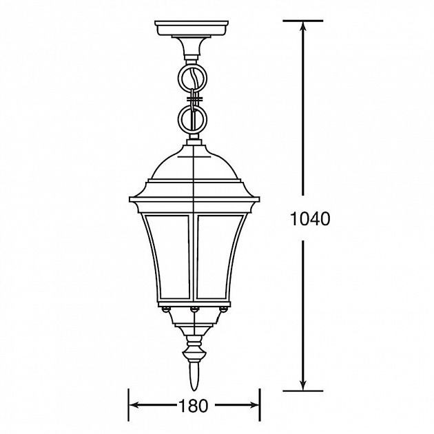 Уличный светильник подвесной  91305S Bl Oasis Light