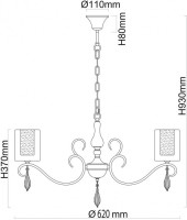 Подвесная люстра Эллегия 303012505 MW-Light Подвесная люстра Эллегия 303012505 MW-Light