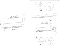 Трековый светильник Track System GL6816 Ambrella