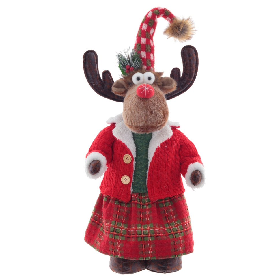 Игрушка набивная "Олень" (телескоп ноги), L29 W17 H98/48 см, 2в.