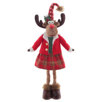 Игрушка набивная "Олень" (телескоп ноги), L29 W17 H98/48 см, 2в.