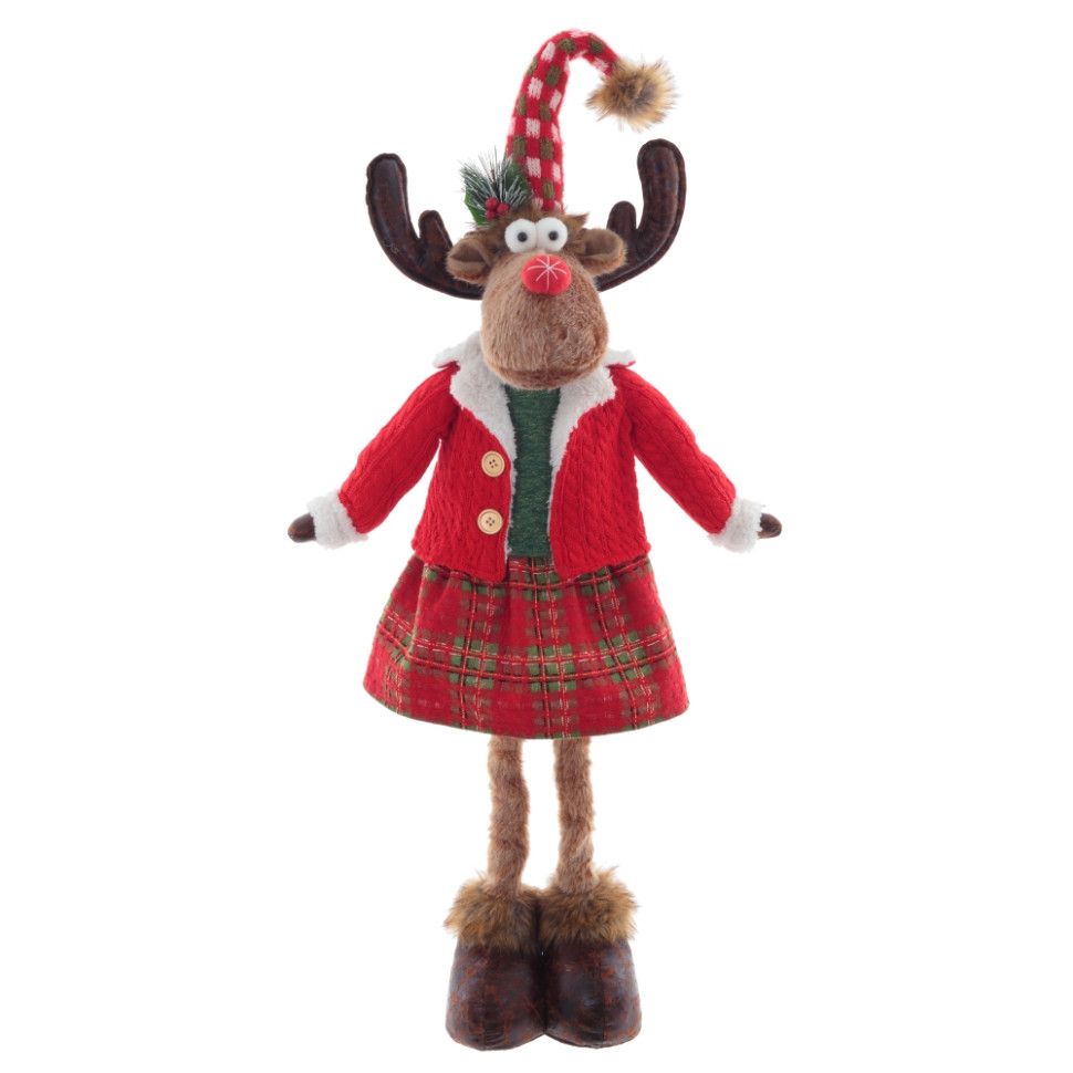 Игрушка набивная "Олень" (телескоп ноги), L29 W17 H98/48 см, 2в.