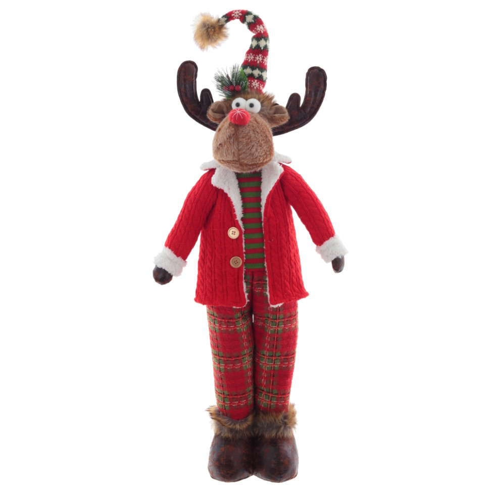 Игрушка набивная "Олень" (телескоп ноги), L29 W17 H98/48 см, 2в.