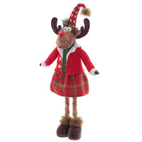 Игрушка набивная "Олень" (телескоп ноги), L29 W17 H98/48 см, 2в.