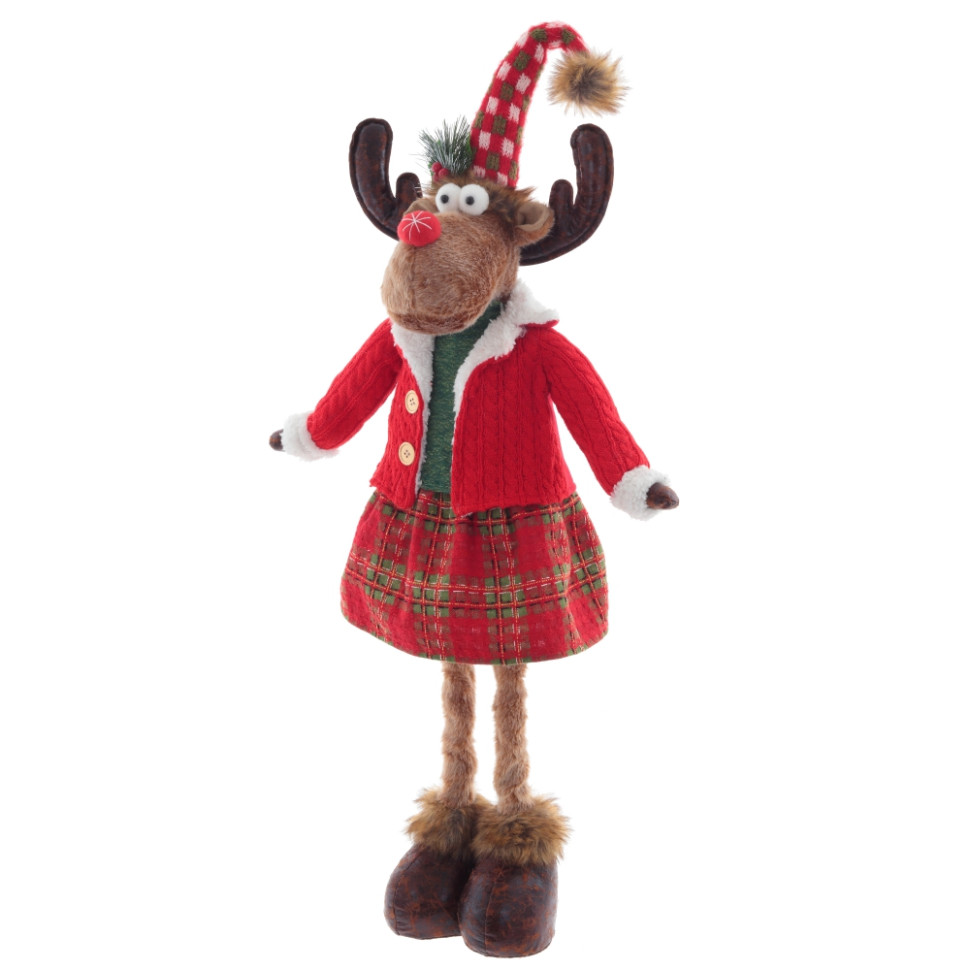 Игрушка набивная "Олень" (телескоп ноги), L29 W17 H98/48 см, 2в.