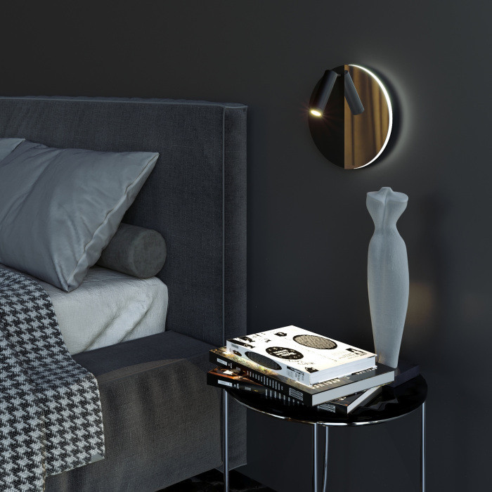 Спот Drom 40105/LED чёрный/чёрный жемчуг Elektrostandard