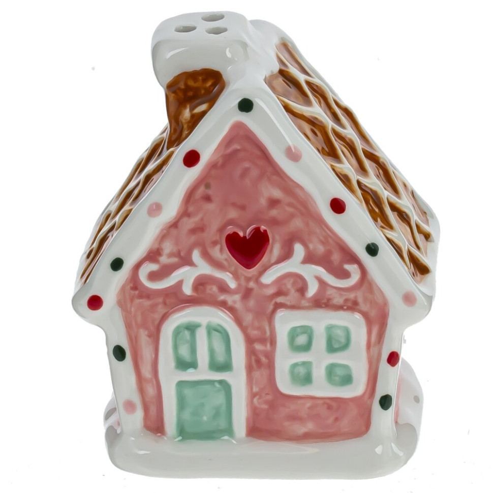 Набор: солонка и перечница "Домики", L12,5 W5 H8 см