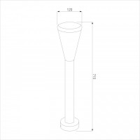 Наземный светильник Cone 1417 TECHNO Elektrostandard