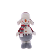 Игрушка набивная "Снеговик", с колпаком, L24 W13 H56/40 см, 2в.