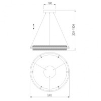 Подвесная люстра Imperio 90241/1 белый / серебро Eurosvet