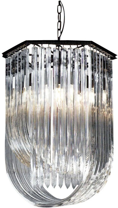 Подвесная люстра Murano Glass KR0116P-6 black DeLight Collection