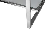 Стеллаж прозрачное стекло/хром Стеллаж прозрачное стекло/хром