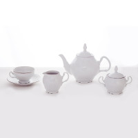 Сервиз чайный 205мл на 6перс.15пред. "Бернадотт Платина 2021"