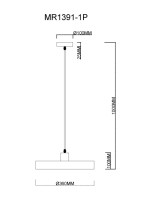 Подвесной светильник Ria MR1391-1P MyFar