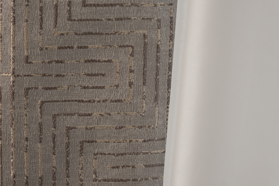 Портьера Gloss 275х260см серая