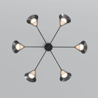 Подвесной светильник Enigma 70161/6 черный Eurosvet