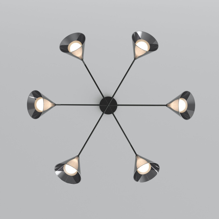 Подвесной светильник Enigma 70161/6 черный Eurosvet