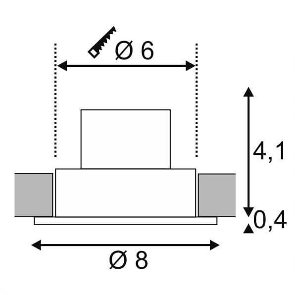 Точечный светильник Patta 114426 SLV