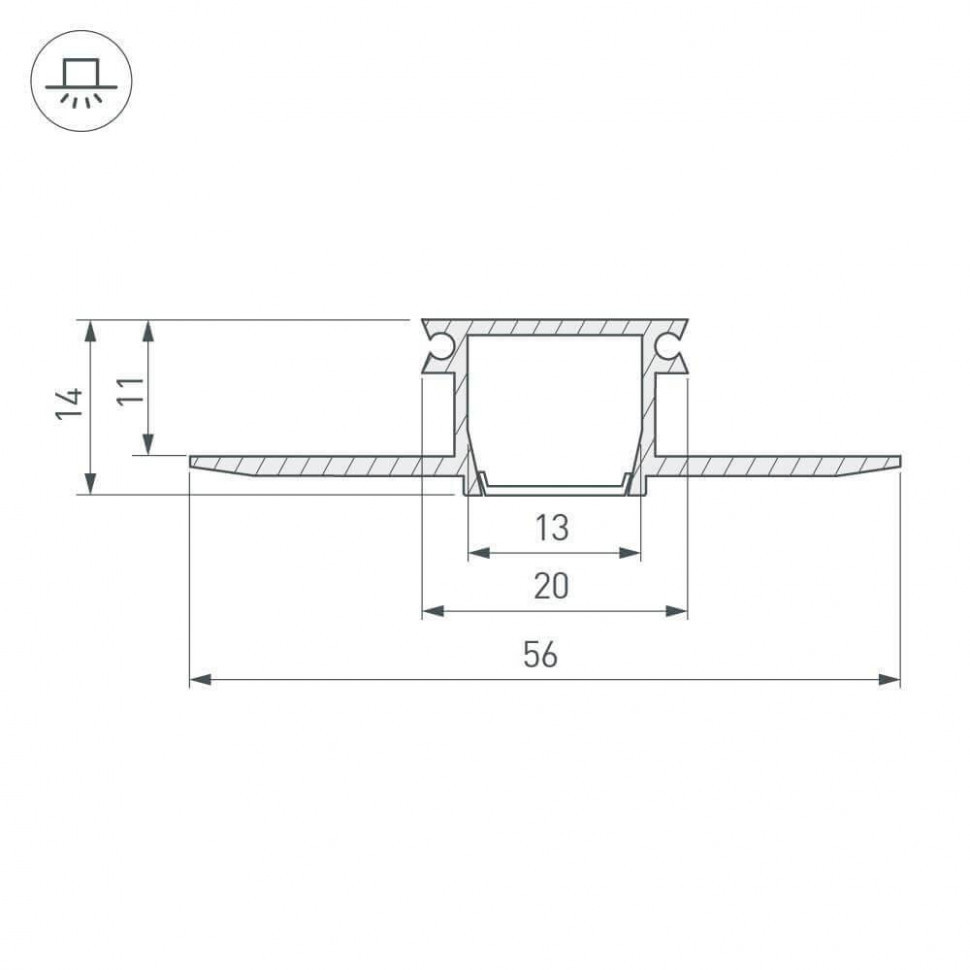 Профиль Arlight PDS-F-HIDE-2000 024017