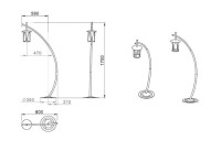 Наземный фонарь Borneo 160-51/bg-02 Русские фонари Наземный фонарь Borneo 160-51/bg-02 Русские фонари