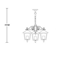 Уличный светильник подвесной  15970/3 Gb Oasis Light