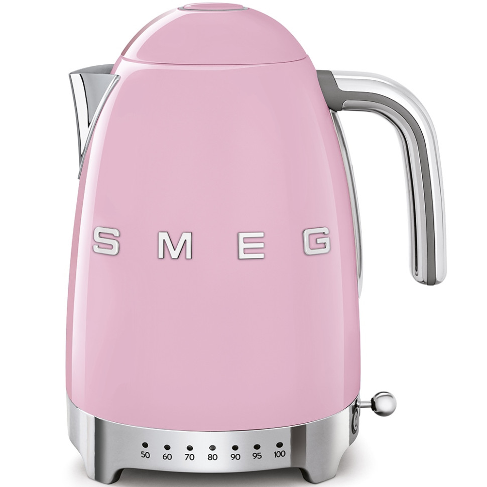 Чайник электрич. с регулируемой темп-ой 1,7л.2400Вт."Smeg" розовый