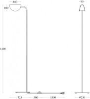 Торшер Mollis MOD126FL-01B Maytoni