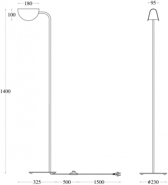 Торшер Mollis MOD126FL-01B Maytoni