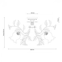 Потолочная люстра Fiori Di Rose Fiori di rose 114.3 Lucia Tucci Потолочная люстра Fiori Di Rose Fiori di rose 114.3 Lucia Tucci