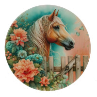 Декоративная подставка под горячее "Лошадь", L10 W10 H0,5 см, 4в.