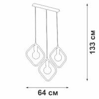 Подвесной светильник Vitaluce V4543-1/3S Подвесной светильник Vitaluce V4543-1/3S