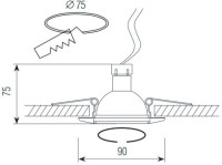 Точечный светильник N1582 N1591-Gold Donolux