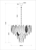 Подвесная люстра Felicita A4080LM-12GO Arte Lamp