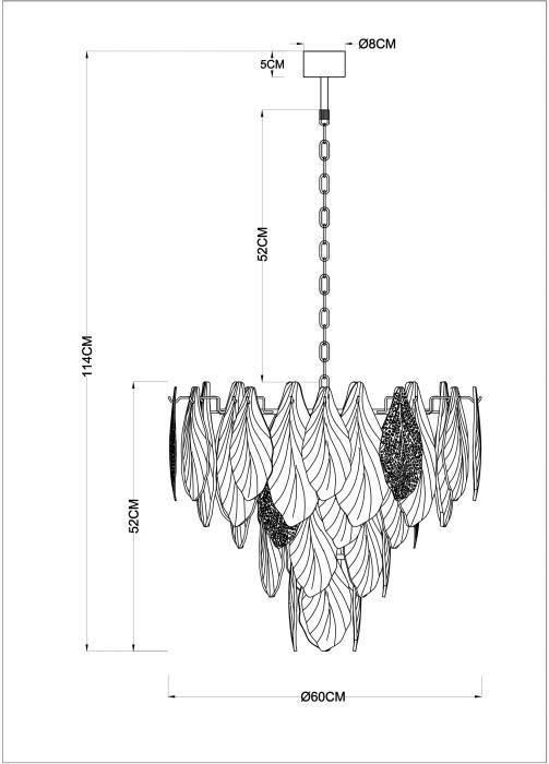 Подвесная люстра Felicita A4080LM-12GO Arte Lamp