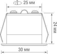 Точечный светильник Hole DL18896R1W1W Donolux