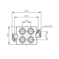 Светодиодный модуль Arlight ARL-LM5050-4L-12V Green 020623 Светодиодный модуль Arlight ARL-LM5050-4L-12V Green 020623