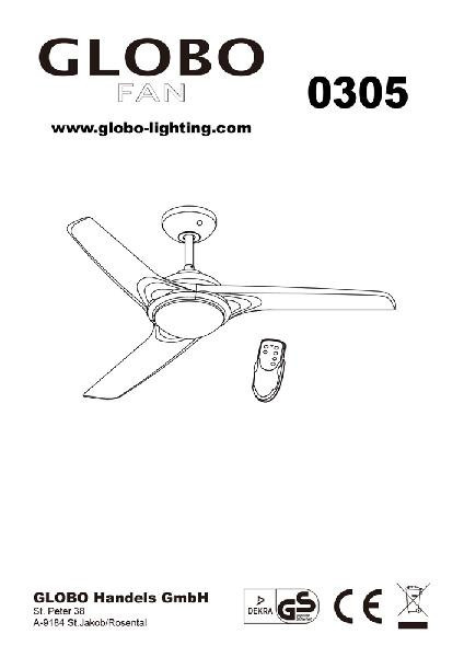 Потолочная люстра Primo 0305 Globo