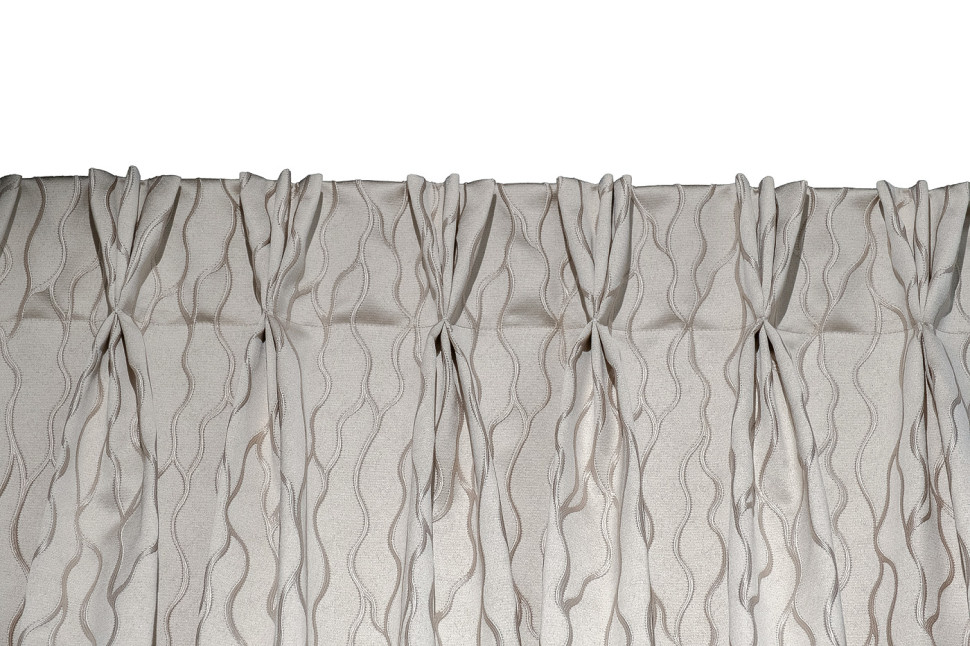 Портьера Mesh 275х260см бежевая