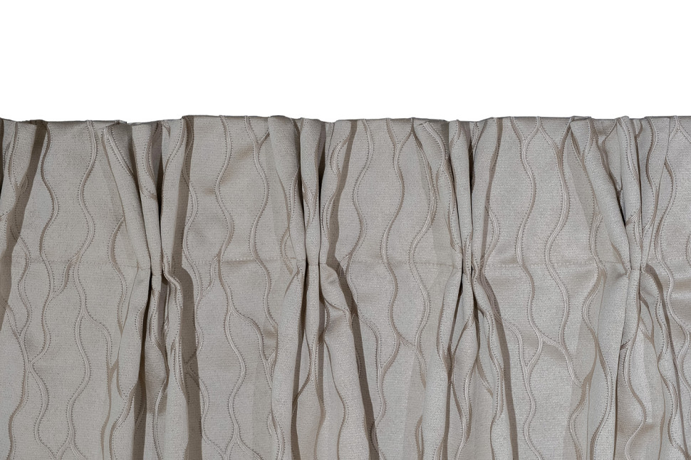 Портьера Mesh 275х260см бежевая