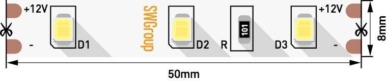 Светодиодная лента SWG260 SWG260-12-6.3-W-M SWG