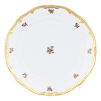 Набор тарелок 26см.6шт."Роза золотая"