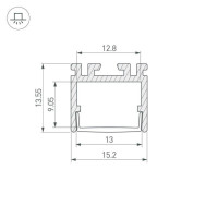 Профиль Arlight PDS-D-2000 ANOD 026517
