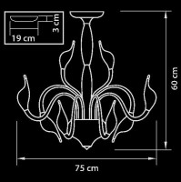 Потолочная люстра CIGNO COLLO 751027 Lightstar Потолочная люстра CIGNO COLLO 751027 Lightstar