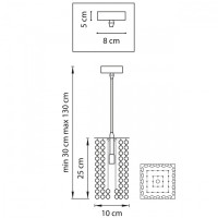 Подвесной светильник CRISTALLO 795424 Lightstar