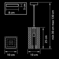 Подвесной светильник CRISTALLO 795424 Lightstar